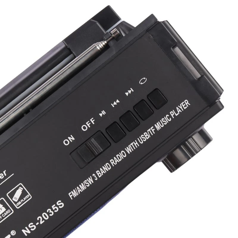 رادیو اسپیکر بلوتوثی رم و فلش خور خورشیدی NNS NS-2035S