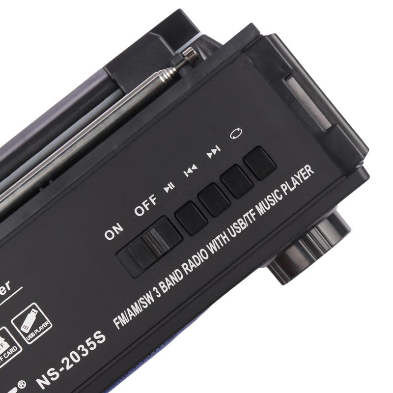 رادیو اسپیکر بلوتوثی رم و فلش خور خورشیدی NNS NS-2035S