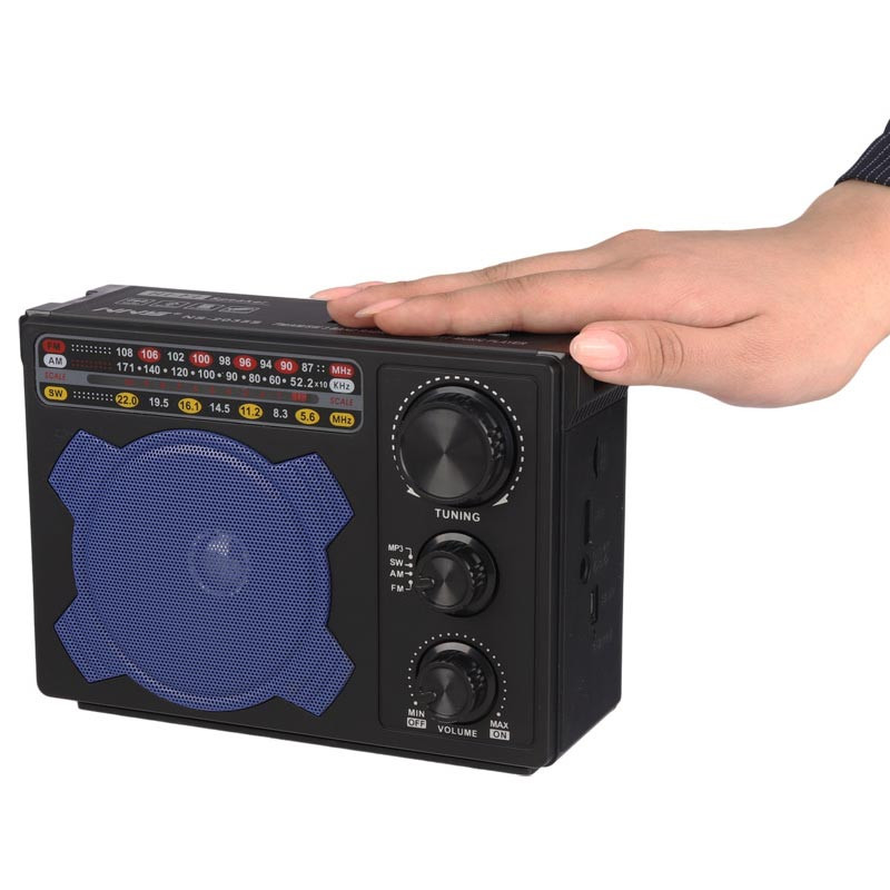 رادیو اسپیکر بلوتوثی رم و فلش خور خورشیدی NNS NS-2035S