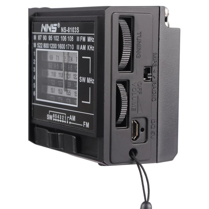 رادیو اسپیکر بلوتوثی رم و فلش خور خورشیدی NNS NS-8103S