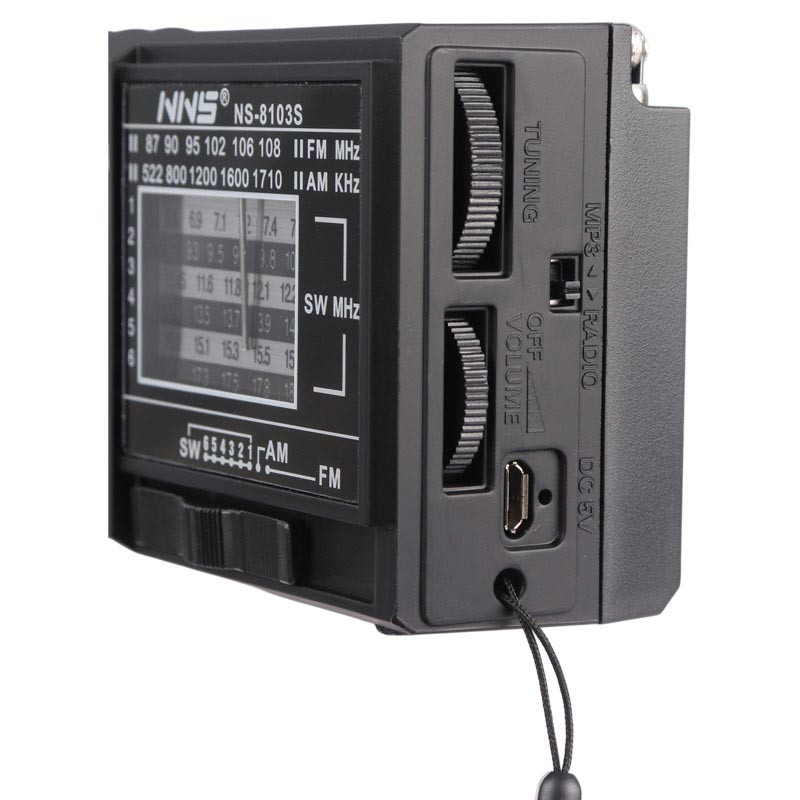 رادیو اسپیکر بلوتوثی رم و فلش خور خورشیدی NNS NS-8103S