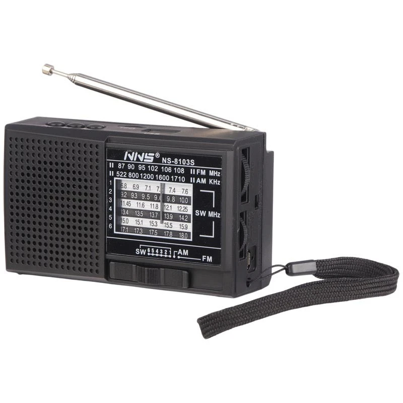 رادیو اسپیکر بلوتوثی رم و فلش خور خورشیدی NNS NS-8103S