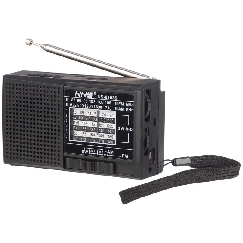 رادیو اسپیکر بلوتوثی رم و فلش خور خورشیدی NNS NS-8103S