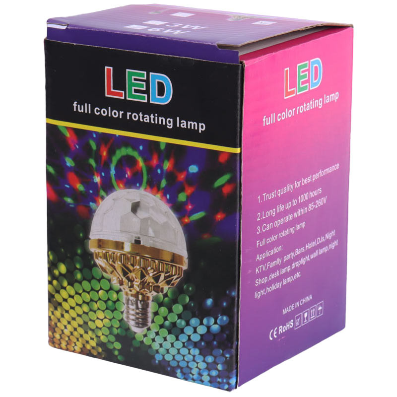 لامپ رقص نور گردان LED 6W E27