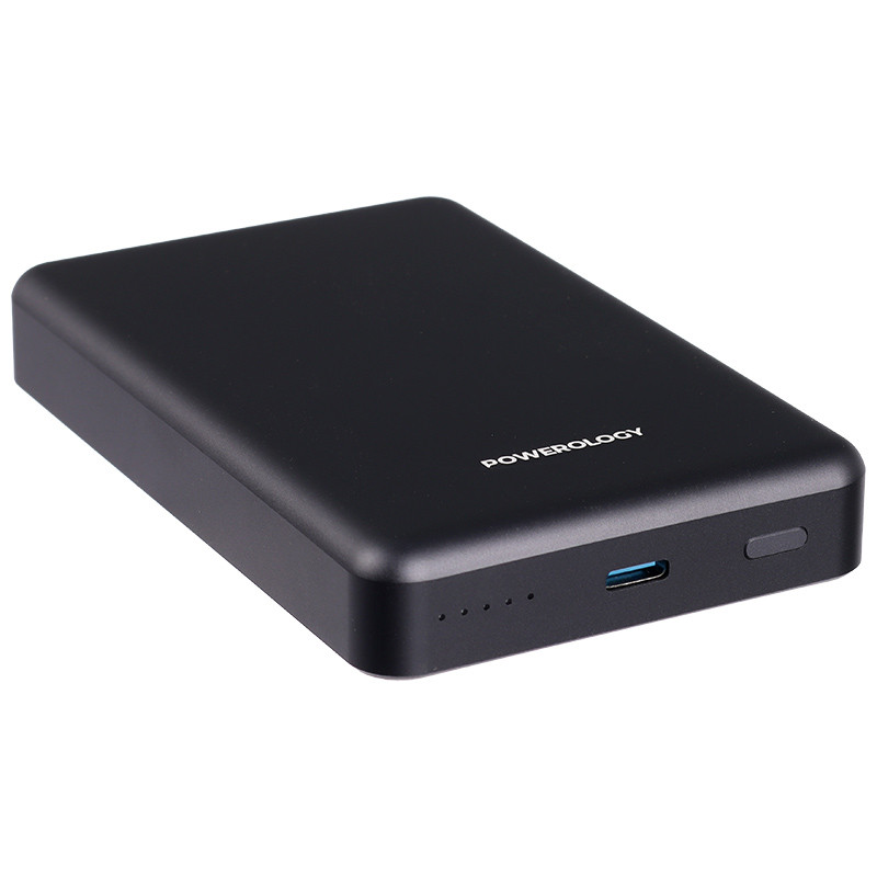 پاور بانک بی سیم فست شارژ 10000 پاورولوجی Powerology PPBCHA34 PD 20W