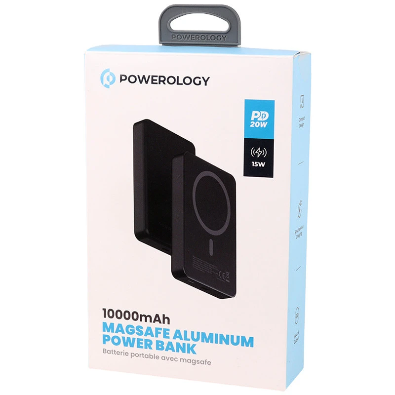 پاور بانک بی سیم فست شارژ 10000 پاورولوجی Powerology PPBCHA34 PD 20W