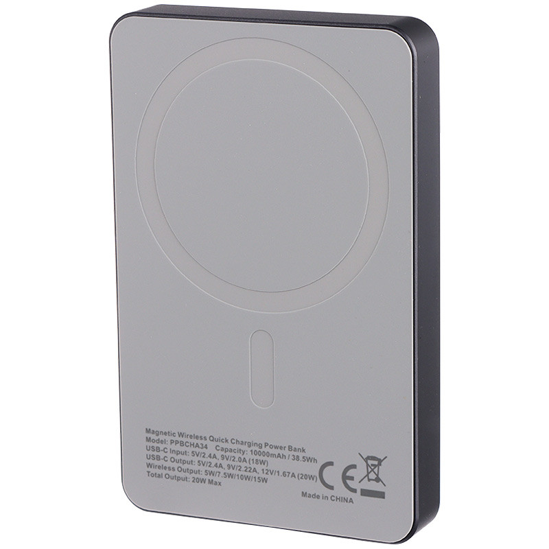 پاور بانک بی سیم فست شارژ 10000 پاورولوجی Powerology PPBCHA34 PD 20W