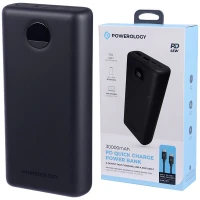 پاور بانک فست شارژ 30000 پاورولوجی Powerology PPBCHA07-BK QC3.0 PD 45W