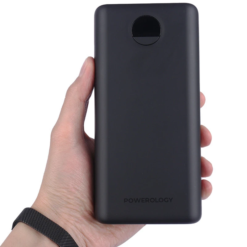 پاور بانک فست شارژ 30000 پاورولوجی Powerology PPBCHA07-BK QC3.0 PD 45W