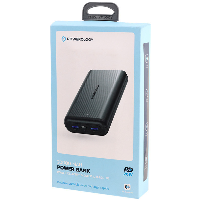 پاور بانک فست شارژ 20000 پاورولوجی Powerology PPBCHA28 PD 20W