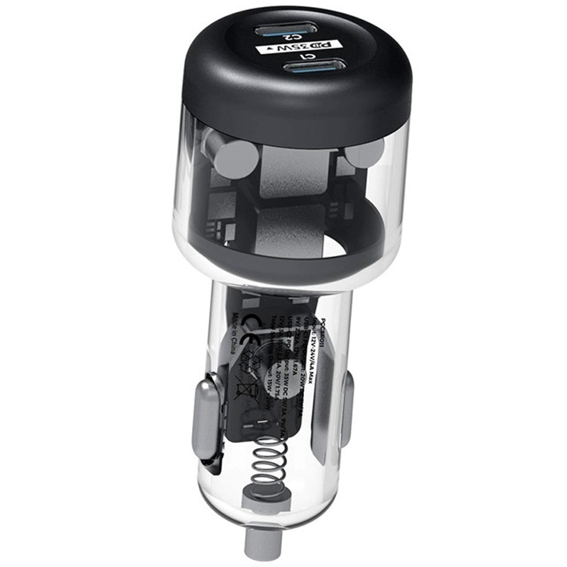 شارژر فندکی فست شارژ Powerology PCCSR011 PD 3A 35W