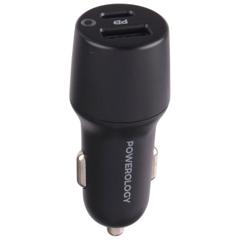 شارژر فندکی فست شارژ Powerology PCCSR005 QC3.0 PD 3A 35W