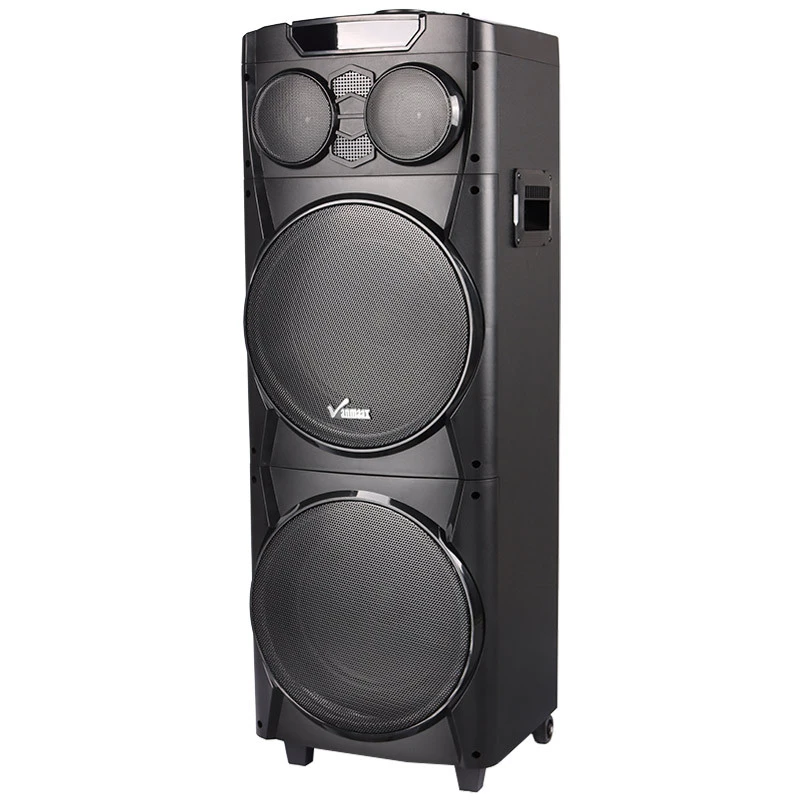اسپیکر چمدانی بلوتوثی رم و فلش خور Vanmaax MAX-1035 + میکروفون و ریموت کنترل