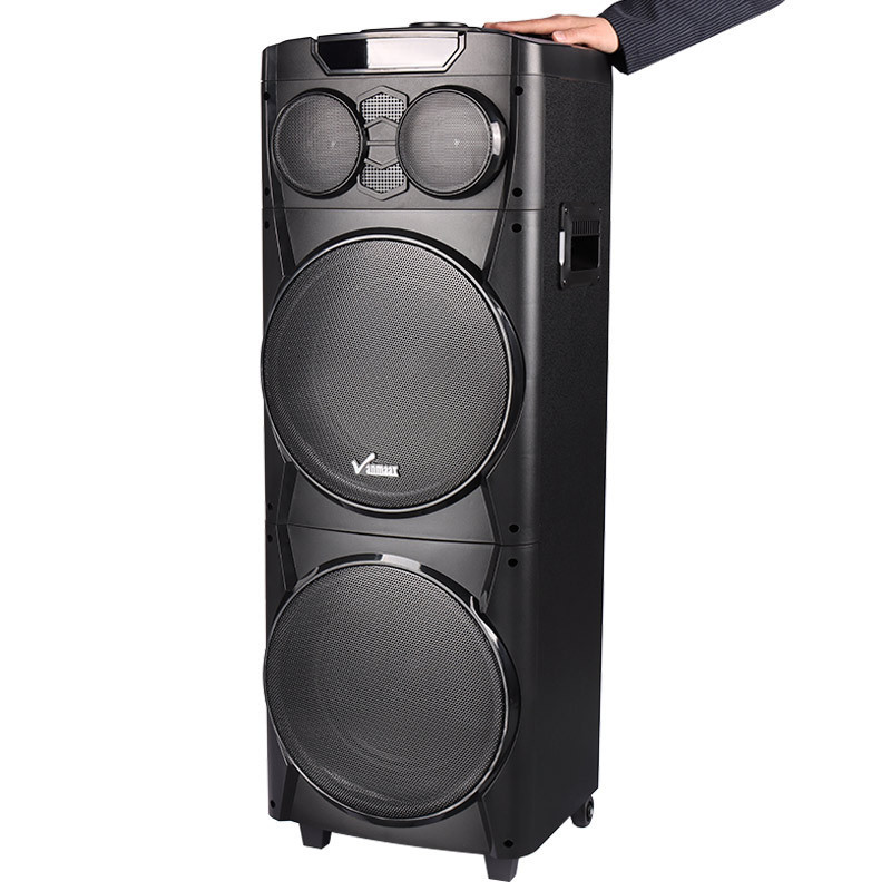 اسپیکر چمدانی بلوتوثی رم و فلش خور Vanmaax MAX-1035 + میکروفون و ریموت کنترل