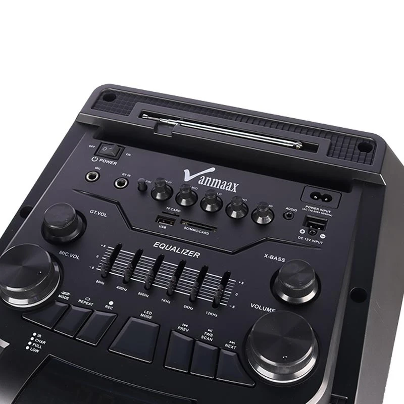 اسپیکر چمدانی بلوتوثی رم و فلش خور Vanmaax MAX-1060