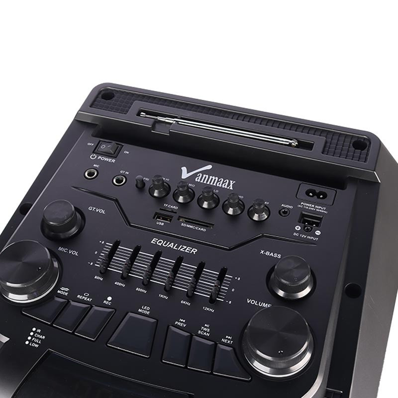اسپیکر چمدانی بلوتوثی رم و فلش خور Vanmaax MAX-1060