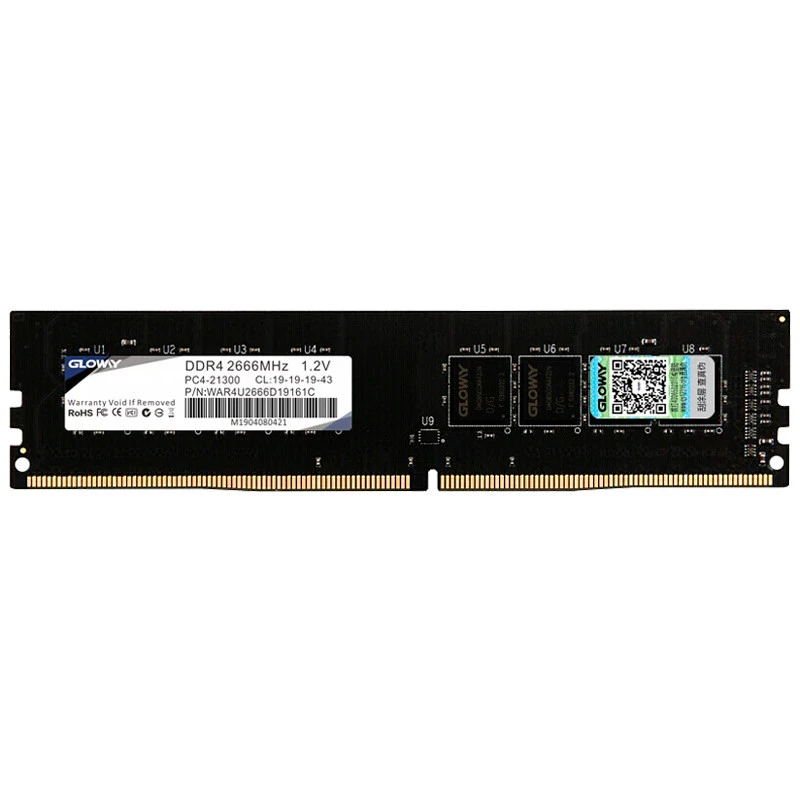 رم کامپیوتر Gloway DDR4 4GB 2666MHz CL19 Single
