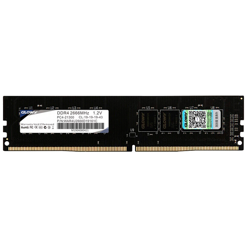 رم کامپیوتر Gloway DDR4 4GB 2666MHz CL19 Single