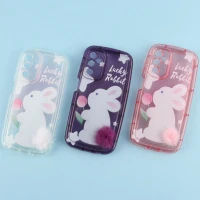 قاب متال ژله ای Lucky Rabbit محافظ لنزدار Samsung Galaxy A14 4G / A14 5G