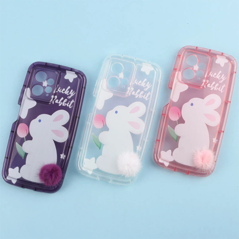 قاب متال ژله ای Lucky Rabbit محافظ لنزدار Xiaomi Redmi Note 12 4G
