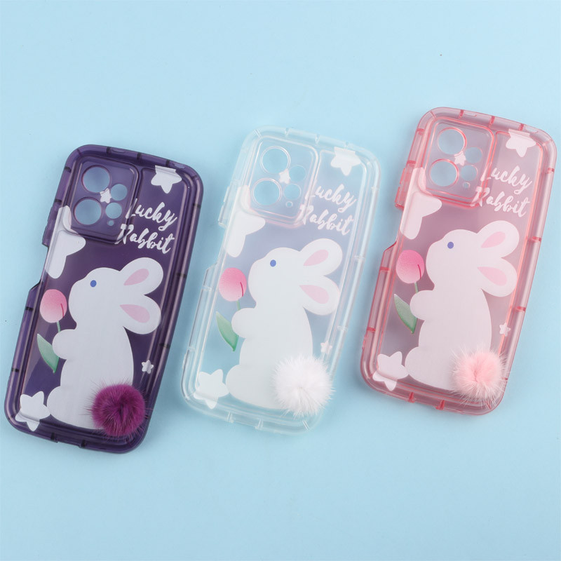 قاب متال ژله ای Lucky Rabbit محافظ لنزدار Xiaomi Redmi Note 12 4G