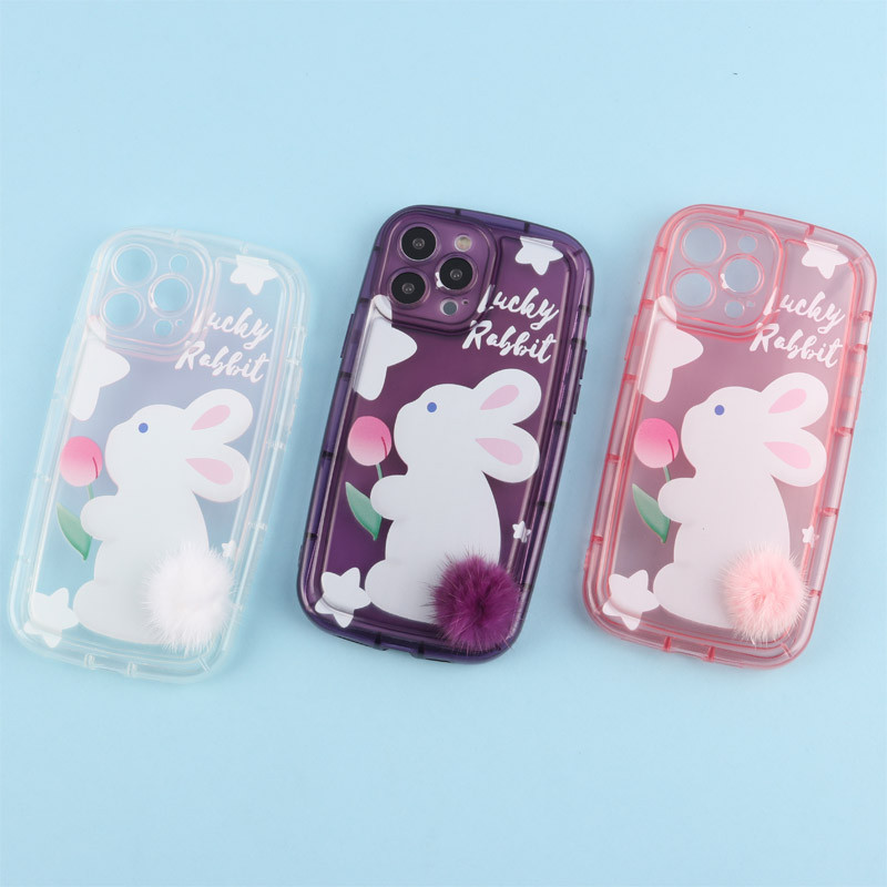 قاب متال ژله ای Lucky Rabbit محافظ لنزدار iPhone 13 Pro Max