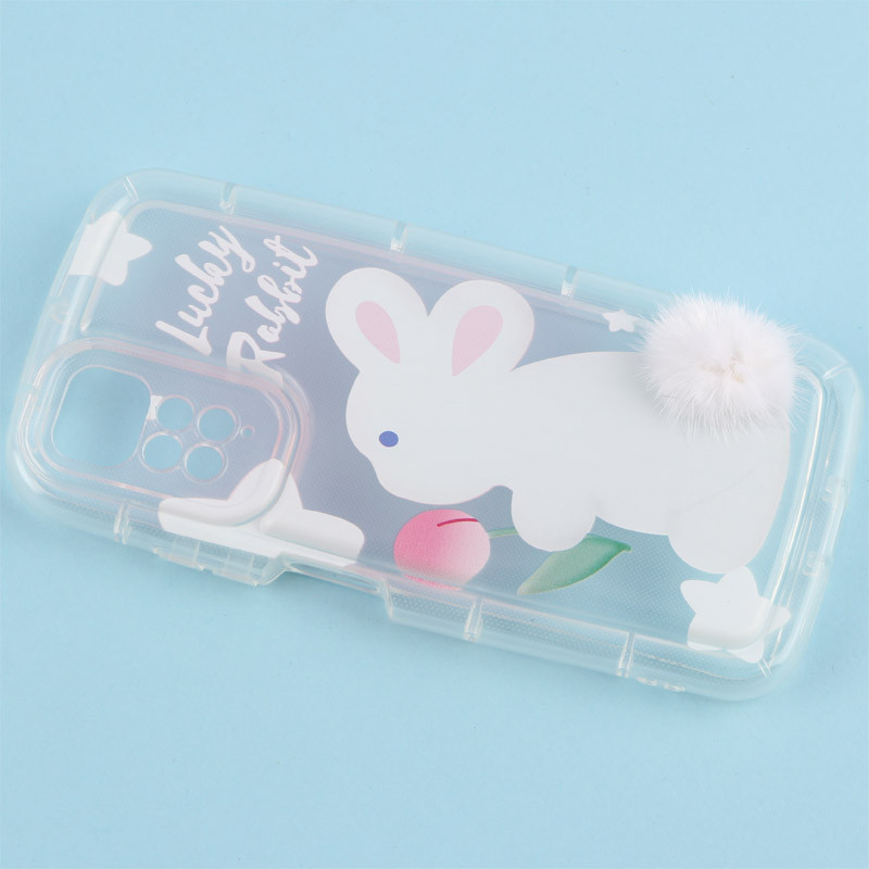 قاب متال ژله ای Lucky Rabbit محافظ لنزدار Xiaomi Redmi Note 11 4G