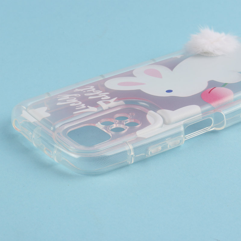 قاب متال ژله ای Lucky Rabbit محافظ لنزدار Xiaomi Redmi Note 11 4G