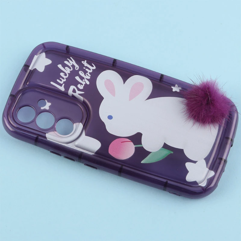 قاب متال ژله ای Lucky Rabbit محافظ لنزدار Samsung Galaxy A54