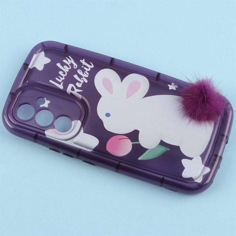 قاب متال ژله ای Lucky Rabbit محافظ لنزدار Samsung Galaxy A54