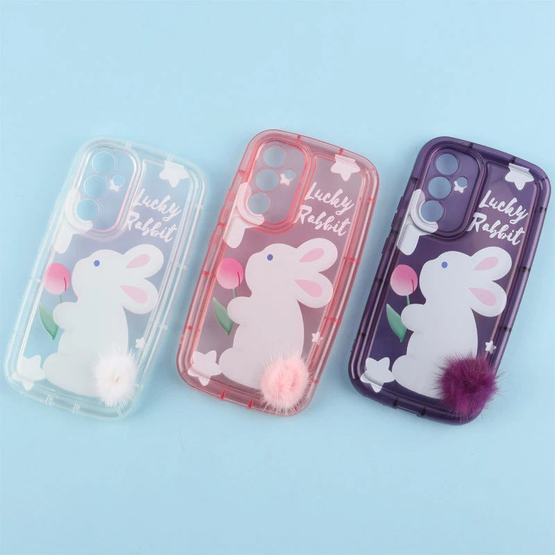 قاب متال ژله ای Lucky Rabbit محافظ لنزدار Samsung Galaxy A54