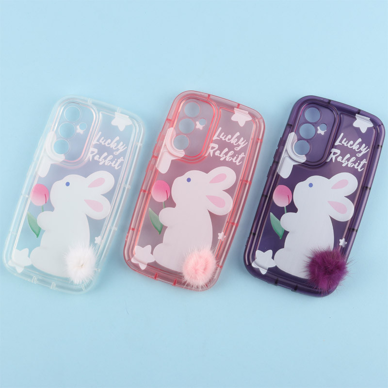 قاب متال ژله ای Lucky Rabbit محافظ لنزدار Samsung Galaxy A54