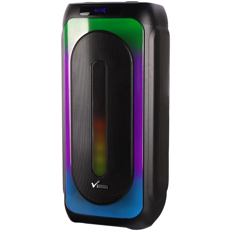 اسپیکر چمدانی بلوتوثی رم و فلش خور Vanmaax MAX-1025 + میکروفون و ریموت کنترل