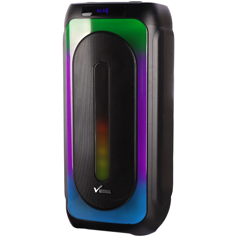 اسپیکر چمدانی بلوتوثی رم و فلش خور Vanmaax MAX-1025&nbsp;+ میکروفون و ریموت کنترل
