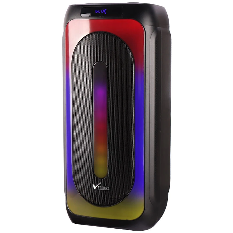 اسپیکر چمدانی بلوتوثی رم و فلش خور Vanmaax MAX-1025 + میکروفون و ریموت کنترل