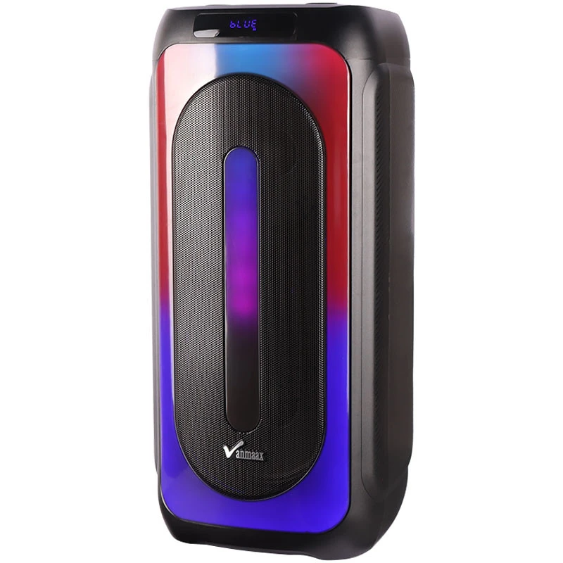 اسپیکر چمدانی بلوتوثی رم و فلش خور Vanmaax MAX-1025 + میکروفون و ریموت کنترل
