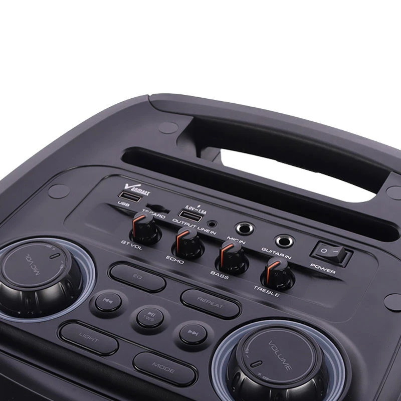 اسپیکر چمدانی بلوتوثی رم و فلش خور Vanmaax MAX-1025 + میکروفون و ریموت کنترل
