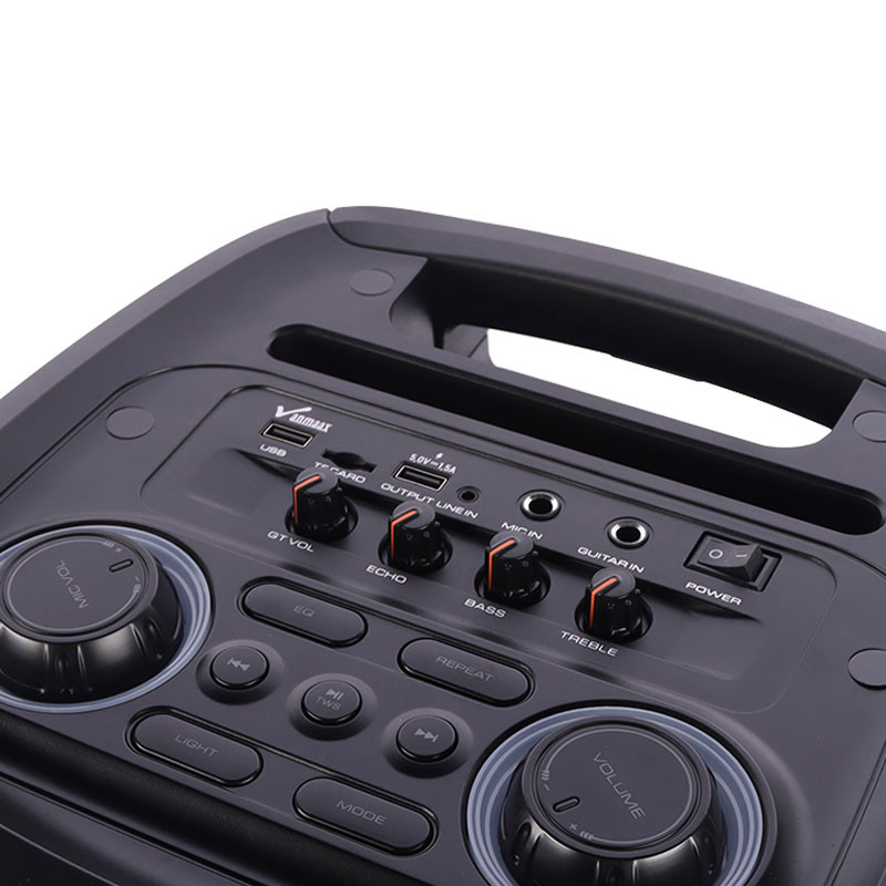 اسپیکر چمدانی بلوتوثی رم و فلش خور Vanmaax MAX-1025&nbsp;+ میکروفون و ریموت کنترل