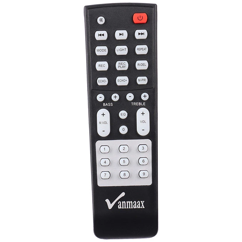 اسپیکر چمدانی بلوتوثی رم و فلش خور Vanmaax MAX-1025 + میکروفون و ریموت کنترل
