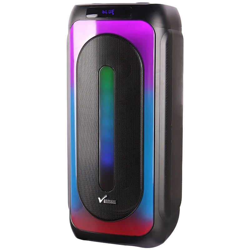 اسپیکر چمدانی بلوتوثی رم و فلش خور Vanmaax MAX-1025 + میکروفون و ریموت کنترل