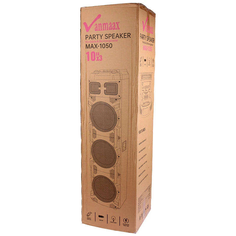 اسپیکر چمدانی بلوتوثی رم و فلش خور Vanmaax MAX-1050