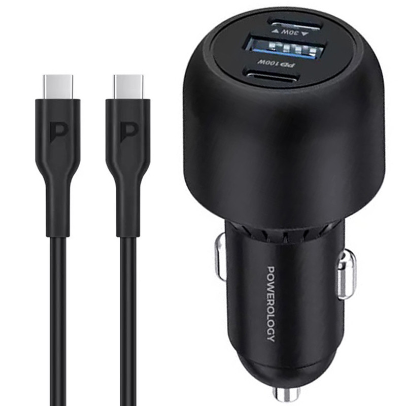 شارژر فندکی فست شارژ Powerology PCCSR007-C PD 5A 100W