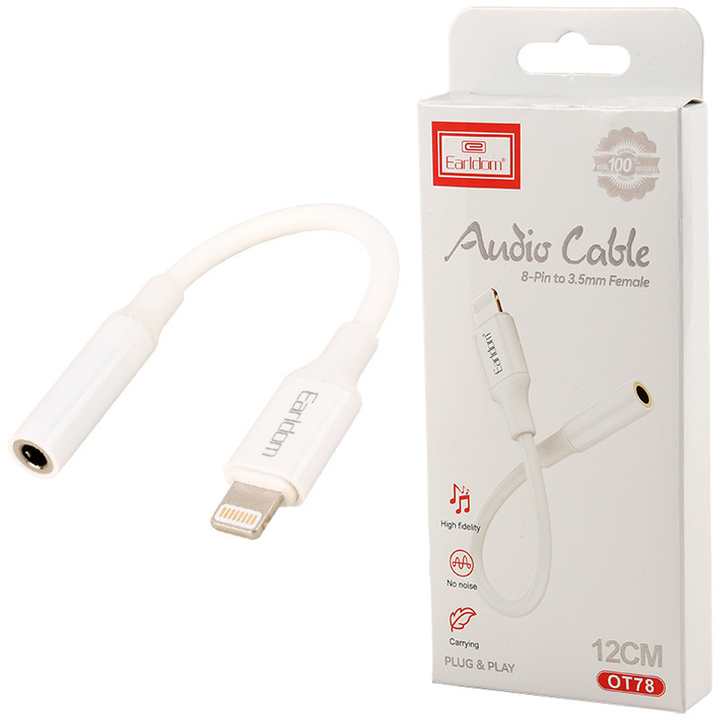 کابل تبدیل Earldom ET-OT78 Lightning to AUX