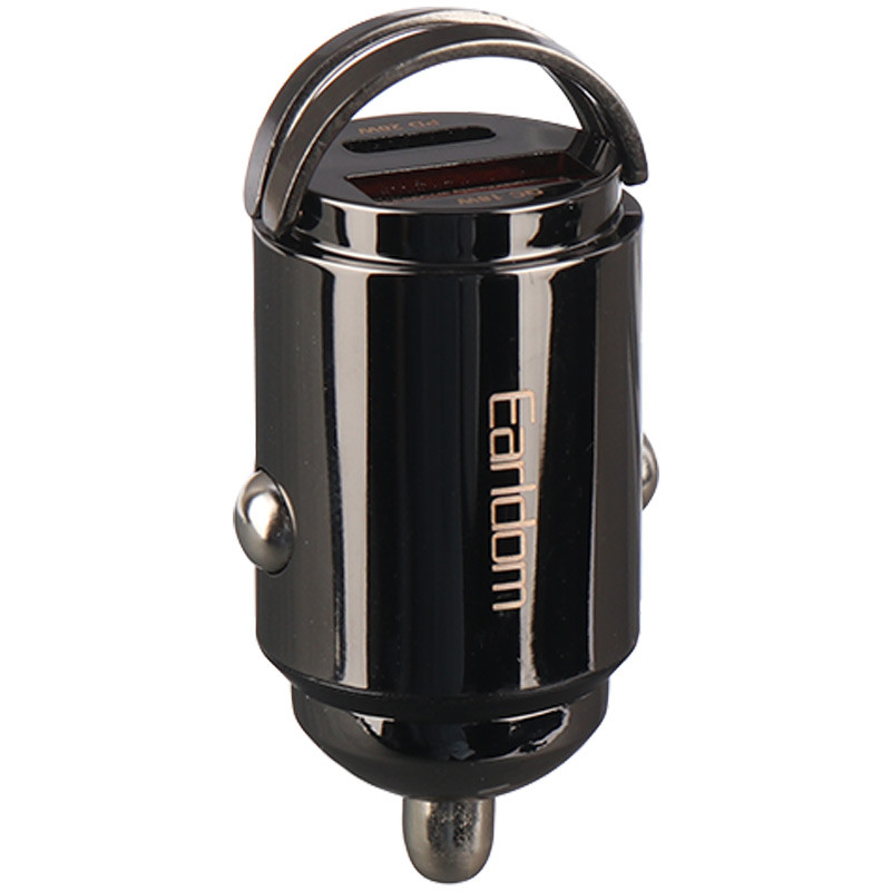 شارژر فندکی فست شارژ Earldom ES-CC3 QC3.0 PD 3A 20W + کابل تبدیل تایپ سی