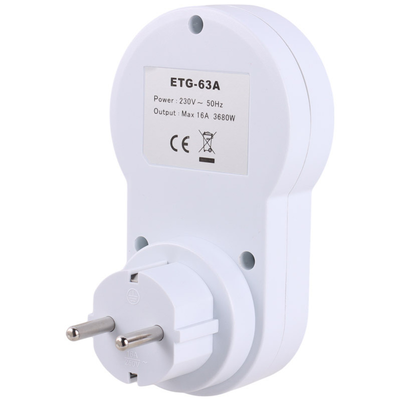 پریز تایمر دار دیجیتال هفتگی Safe Easy ETG-63A