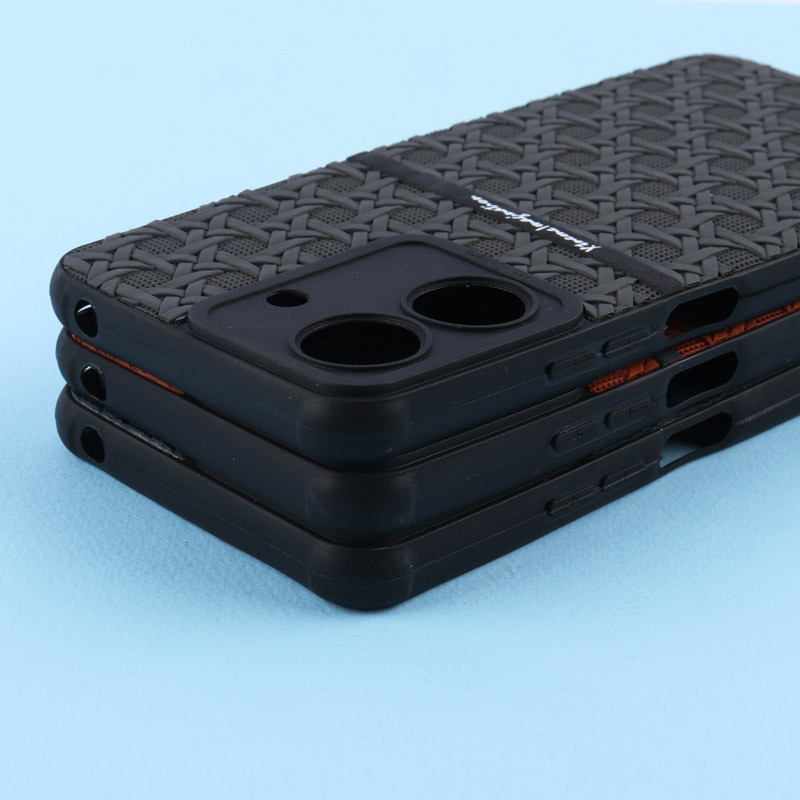 قاب ژله ای شیائومی Redmi 13C / Poco C65 طرح حصیری محافظ لنزدار Pro Camera