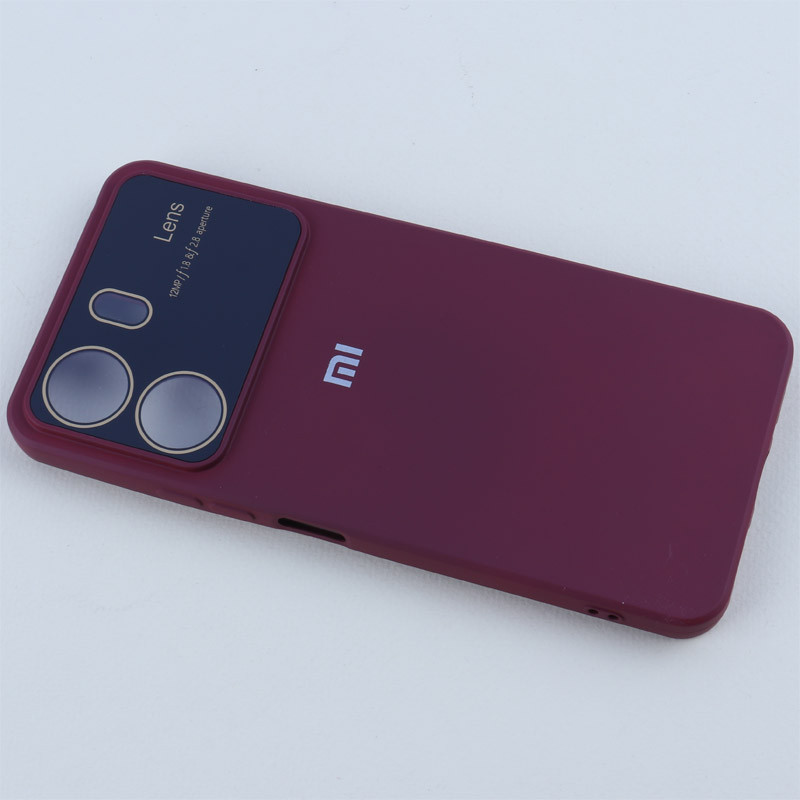 قاب سیلیکونی Lens Aperture محافظ لنزدار Xiaomi Redmi 13C / Poco C65