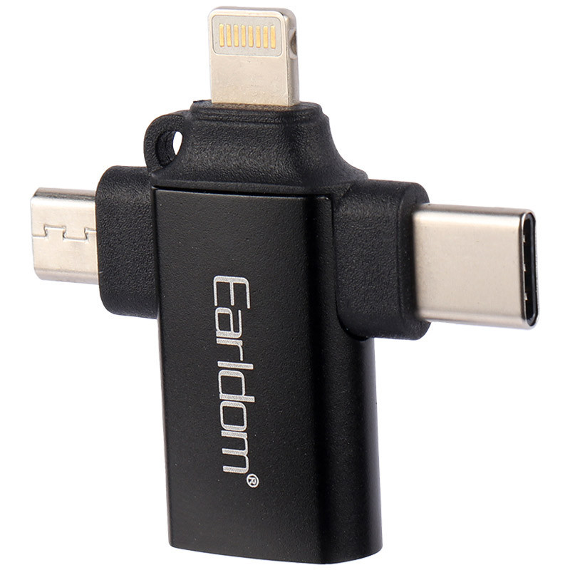 تبدیل Earldom ET-OT80 OTG USB3.0 To MicroUSB / Type-C / Lightning