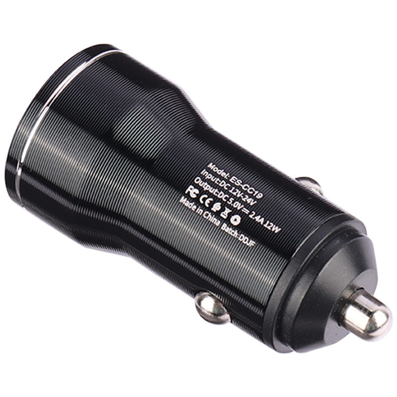 شارژر فندکی فست شارژ Earldom ES-CC19C 2.4A 12W + کابل تایپ سی