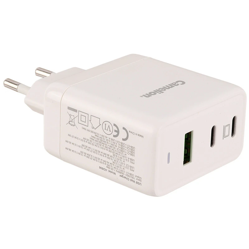 کلگی فست شارژ Camelion AD606 GaN 3Port 5A QC3.0 PD3.0 65W